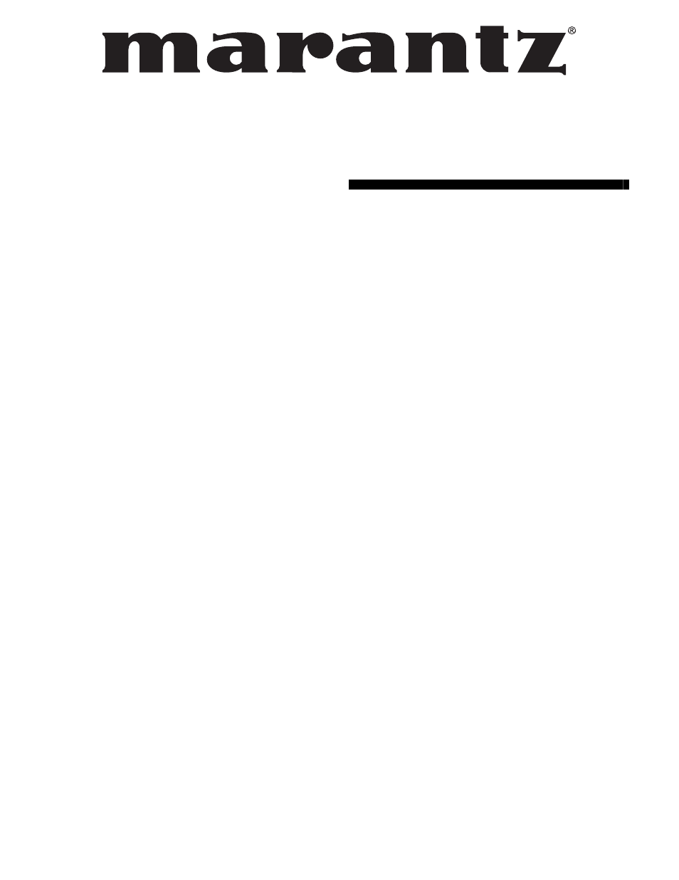 Marantz WB4001T User Manual | 13 pages