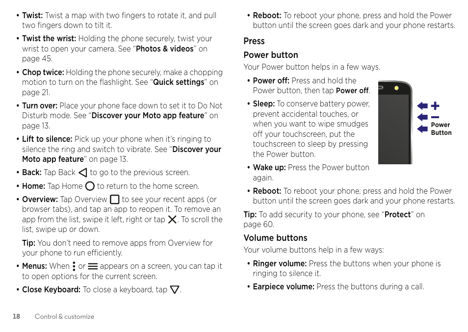 Motorola Moto Z Droid User Manual | Page 20 / 68