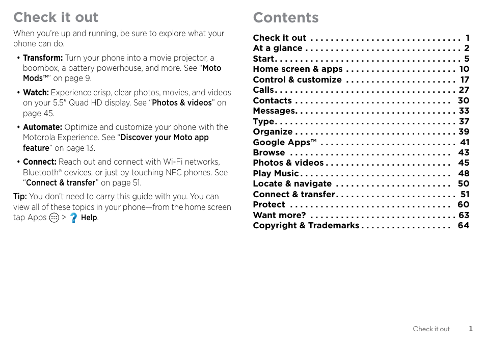 Motorola Moto Z Droid User Manual | Page 3 / 68