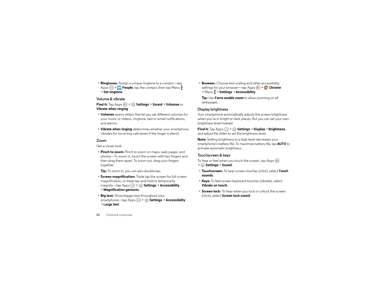 Motorola moto x User Manual | Page 26 / 74