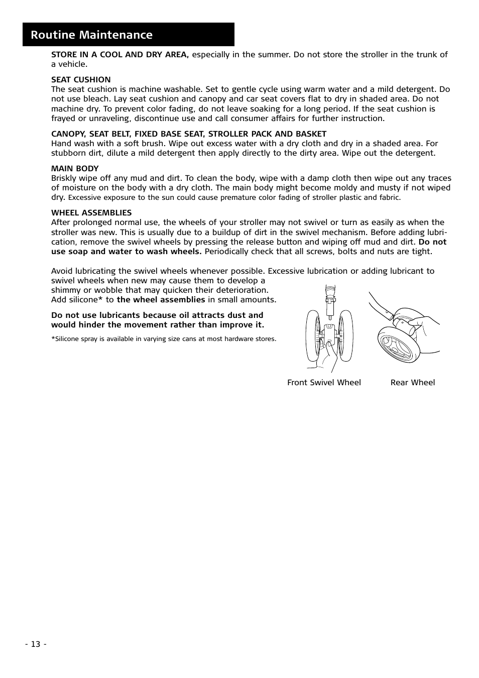 Routine maintenance | Combi 4010 User Manual | Page 13 / 16