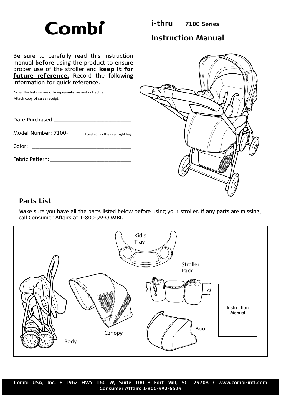 Combi 7100 Series User Manual | 11 pages