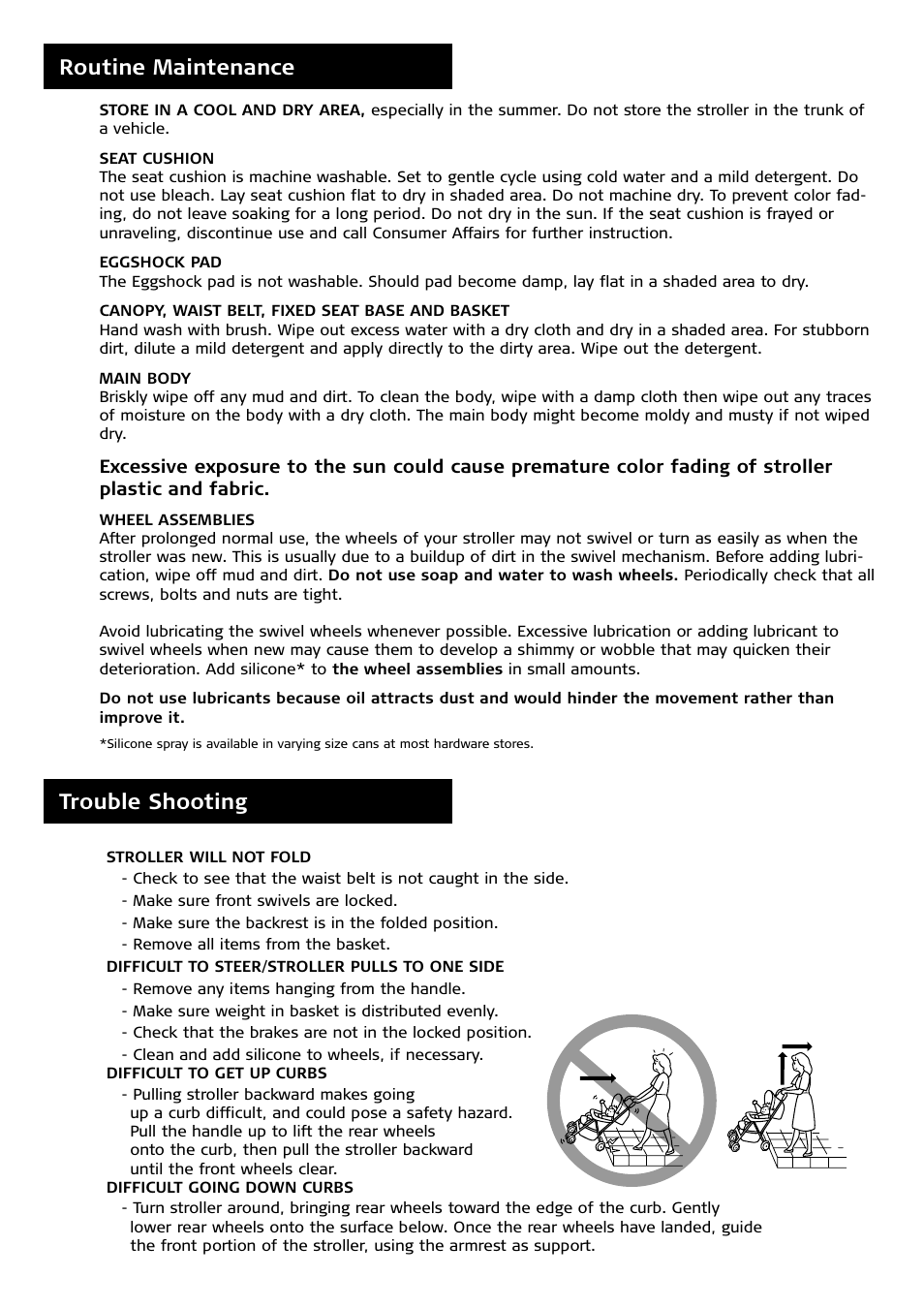 Routine maintenance trouble shooting | Combi 7100 Series User Manual | Page 9 / 11