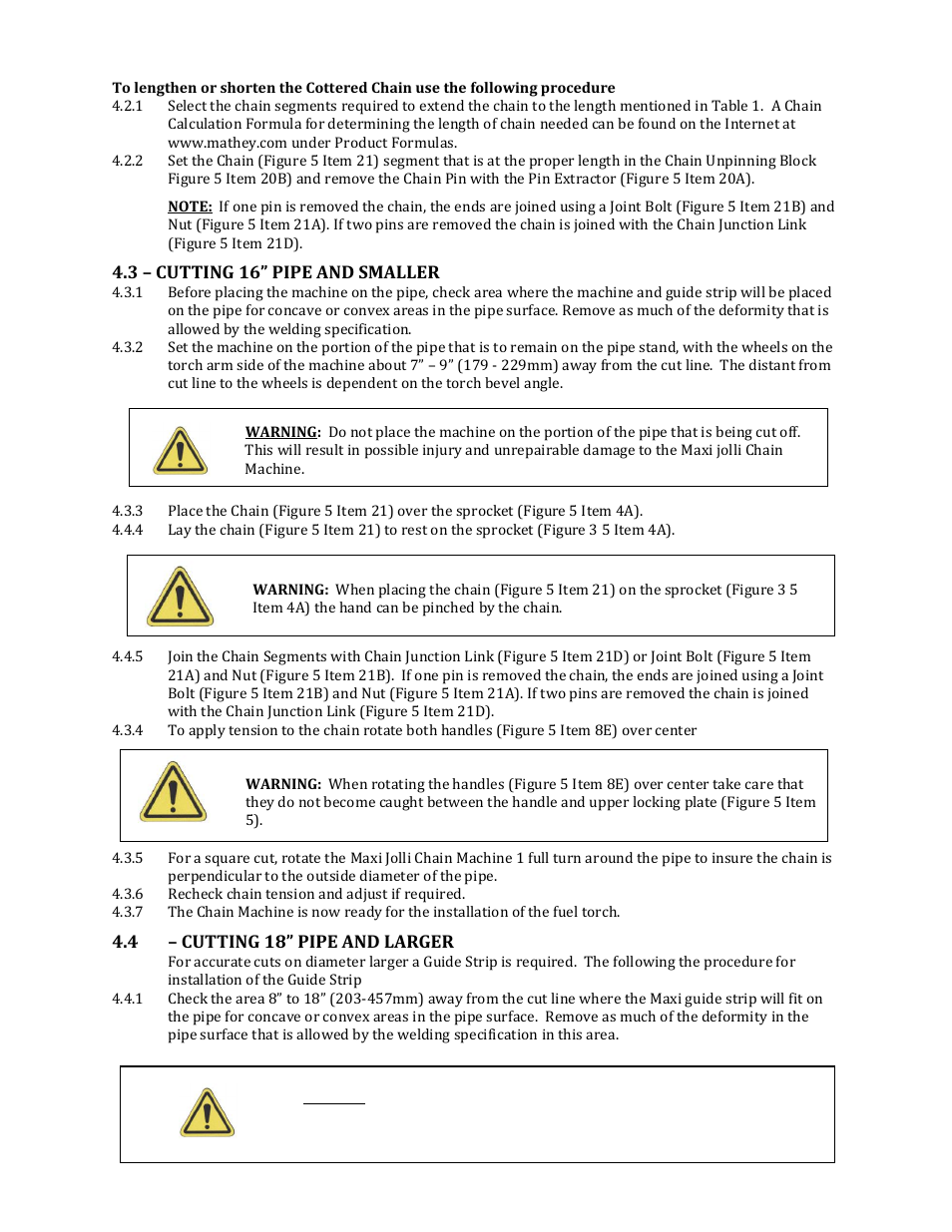 Mathey Dearman Maxi Jolli Chain Machine User Manual | Page 7 / 23