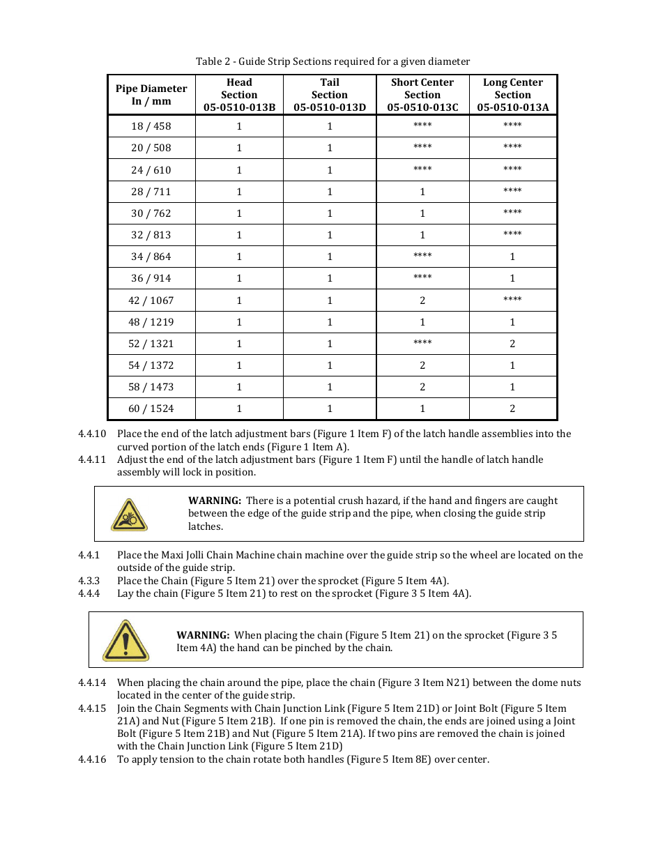 Mathey Dearman Maxi Jolli Chain Machine User Manual | Page 9 / 23