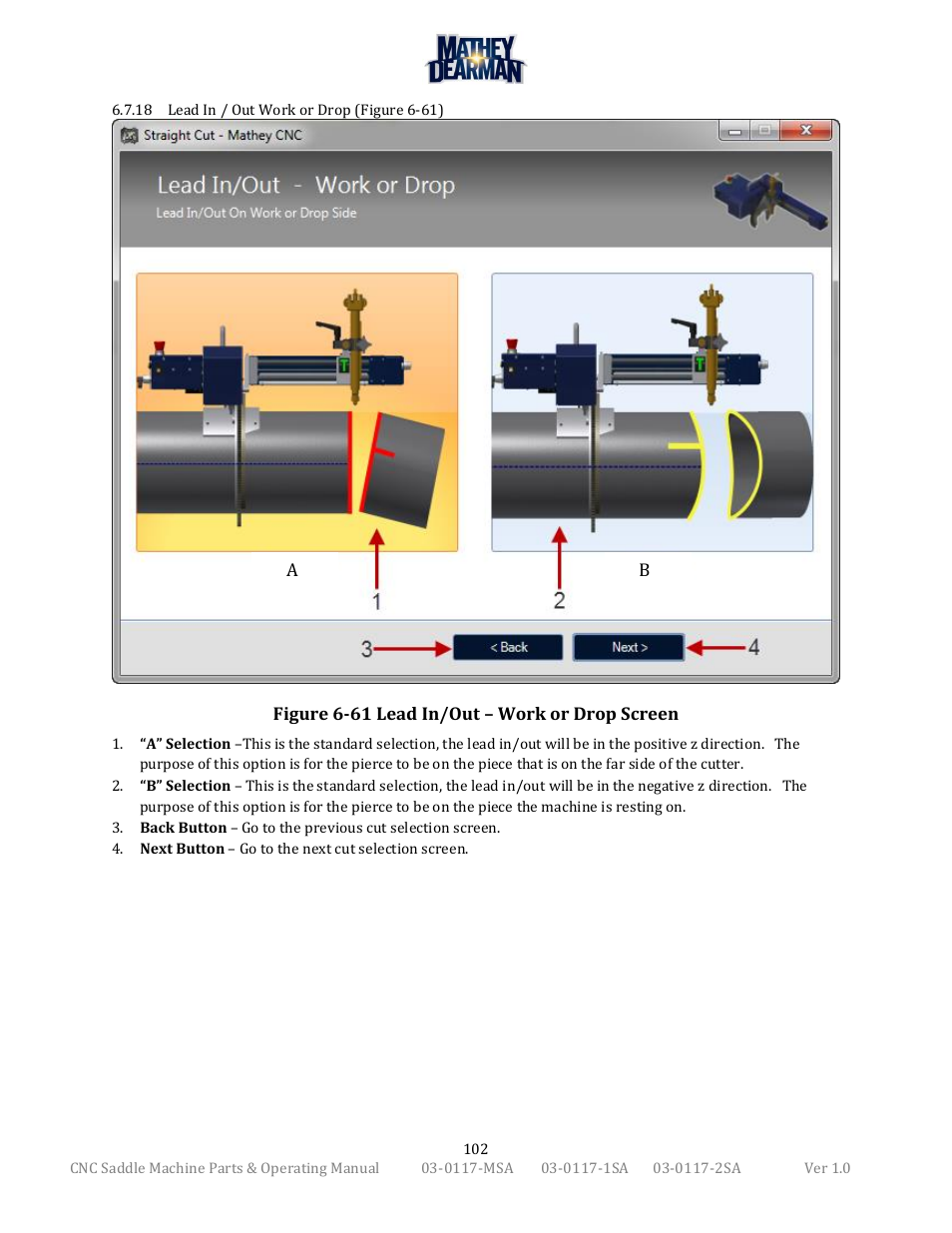 Mathey Dearman CNC Saddle Machine User Manual | Page 102 / 124