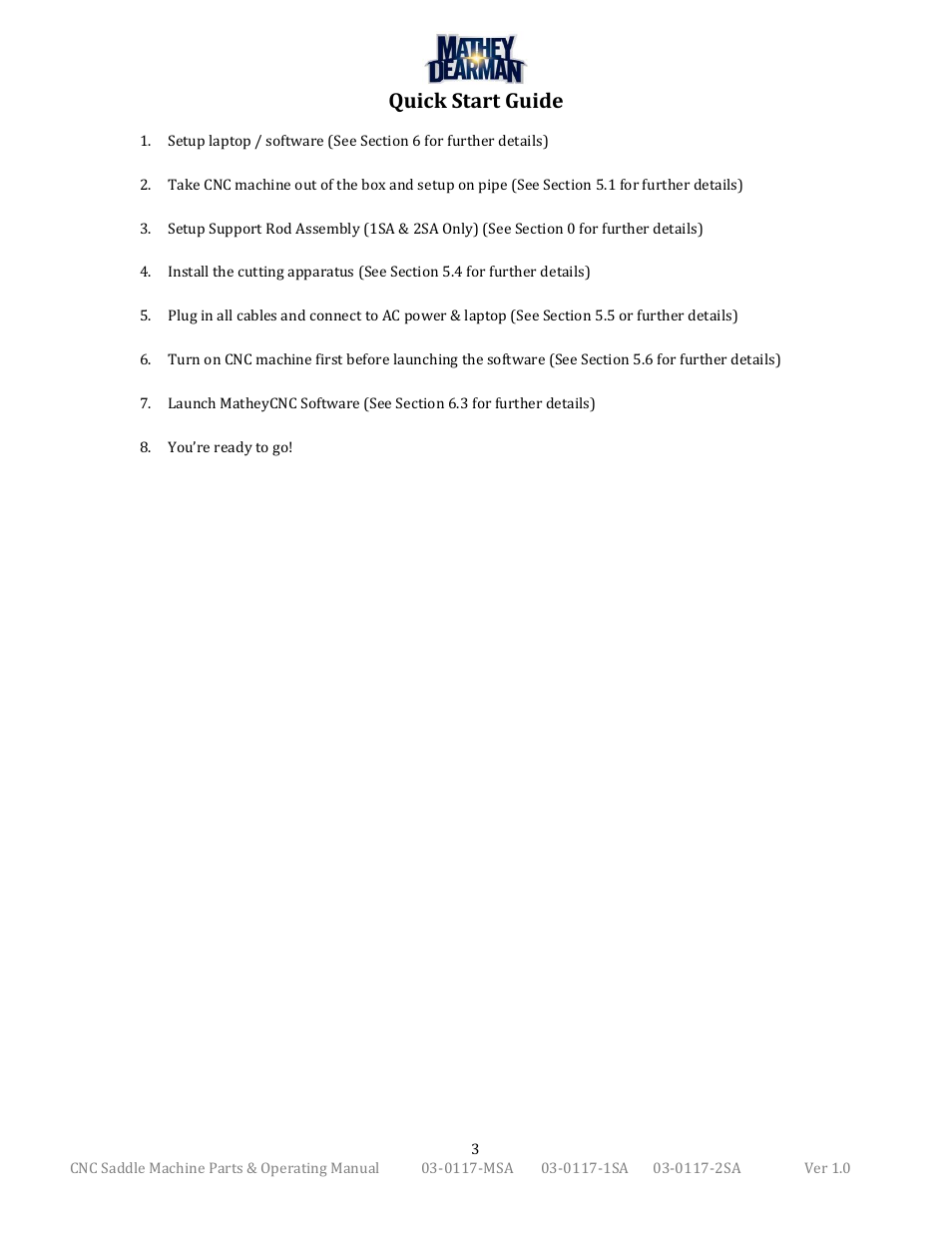 Mathey Dearman CNC Saddle Machine User Manual | Page 3 / 124