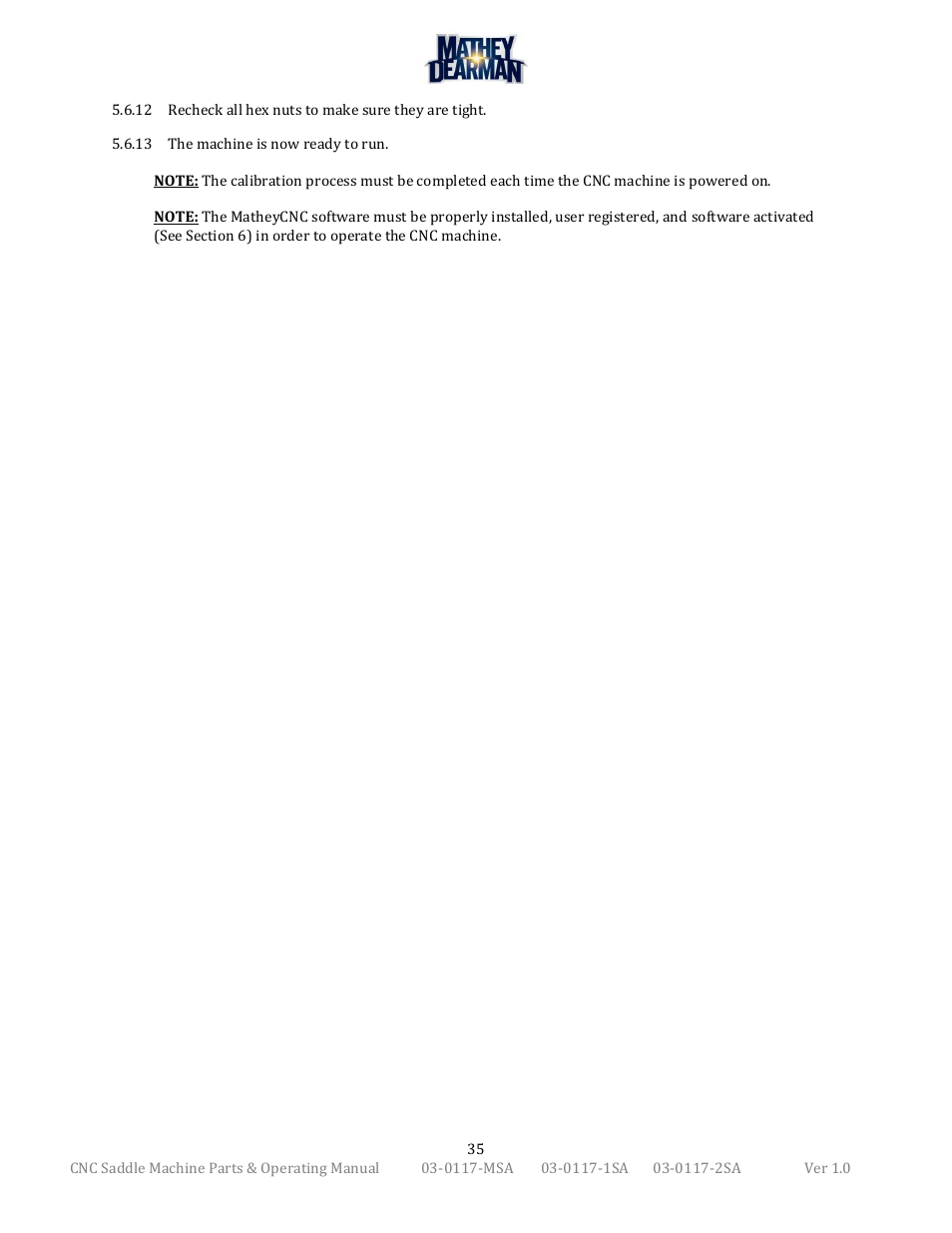 Mathey Dearman CNC Saddle Machine User Manual | Page 35 / 124