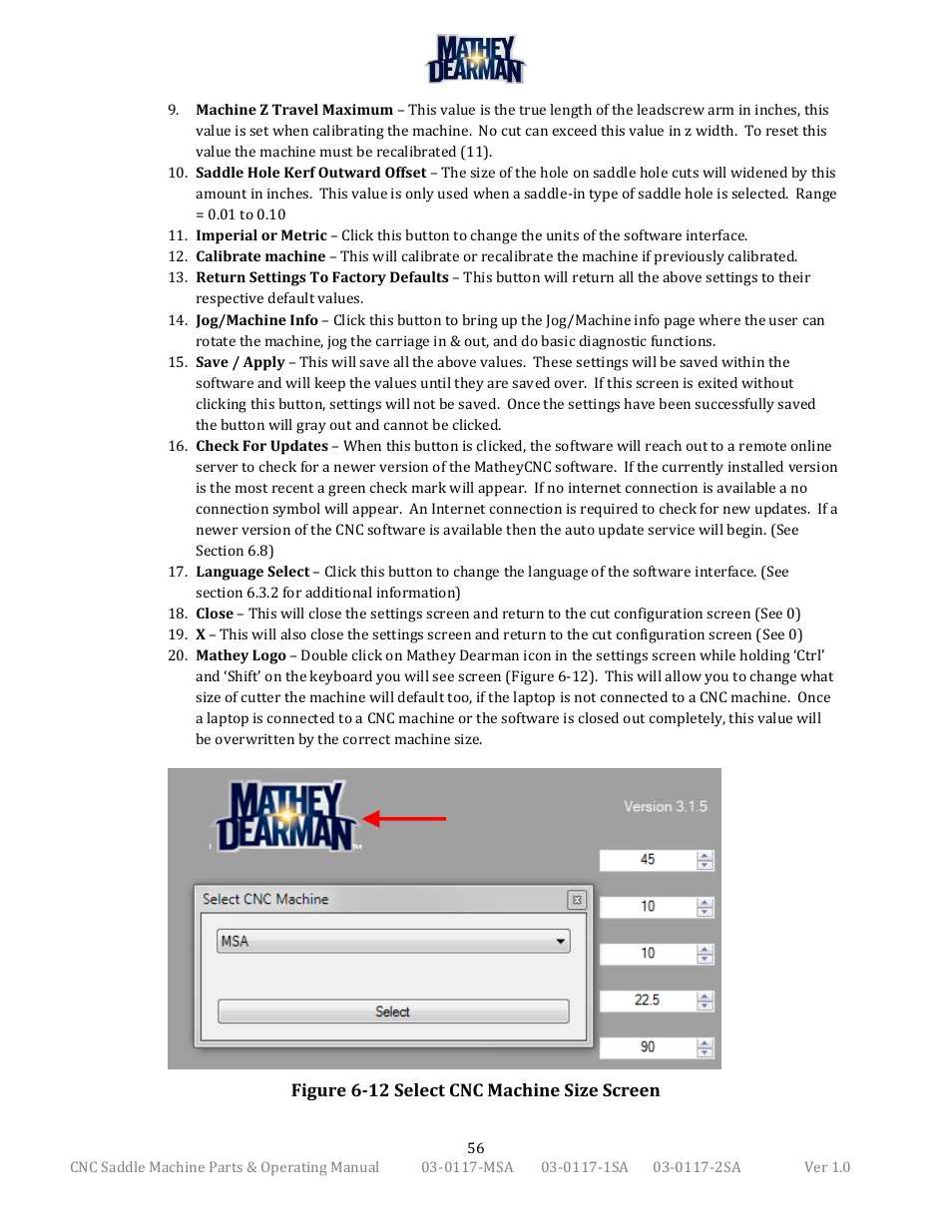 Mathey Dearman CNC Saddle Machine User Manual | Page 56 / 124