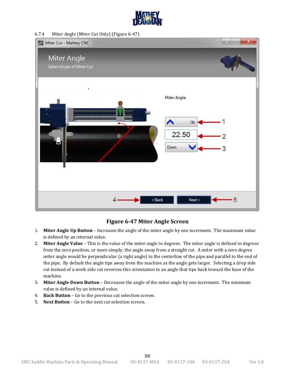 Mathey Dearman CNC Saddle Machine User Manual | Page 88 / 124