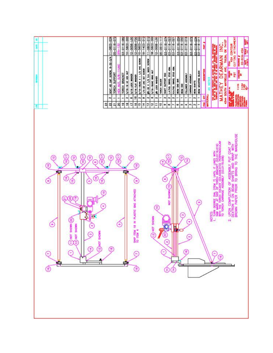 4sa saddle machine contour cutting attachment | Mathey Dearman Saddle Machine Contour Cutting Attachment User Manual | Page 11 / 18