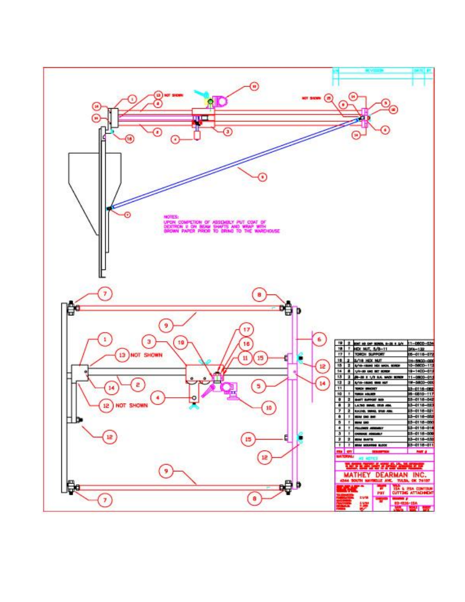 Mathey Dearman Saddle Machine Contour Cutting Attachment User Manual | Page 9 / 18