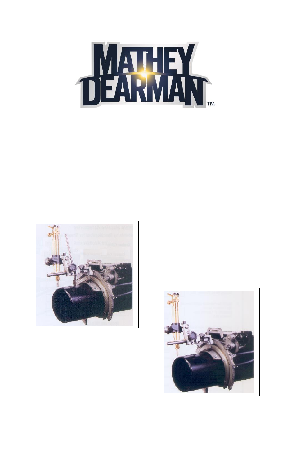 Mathey Dearman Pro Model Torch Arm User Manual | 6 pages