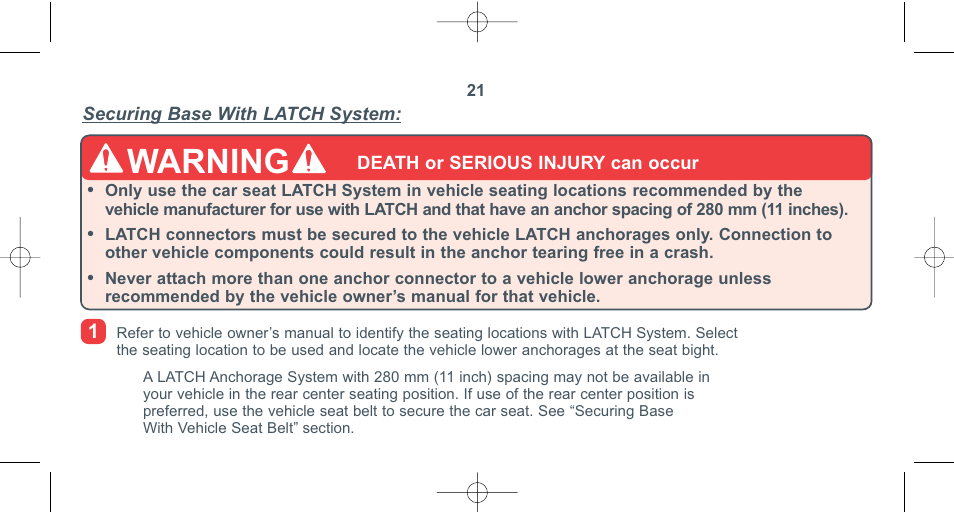Warning | Combi 8040 User Manual | Page 22 / 60