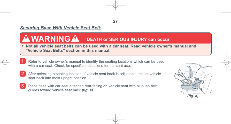 Warning | Combi 8040 User Manual | Page 28 / 60