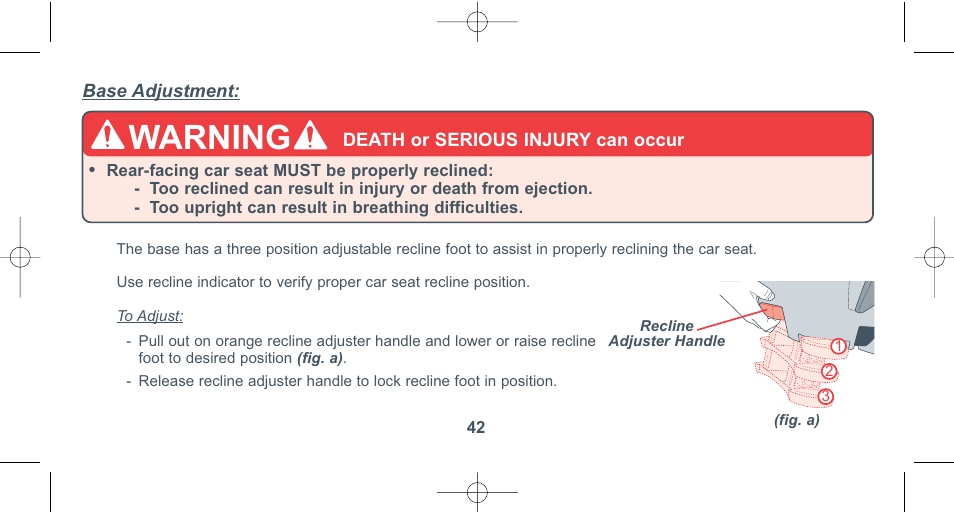Warning | Combi 8040 User Manual | Page 43 / 60