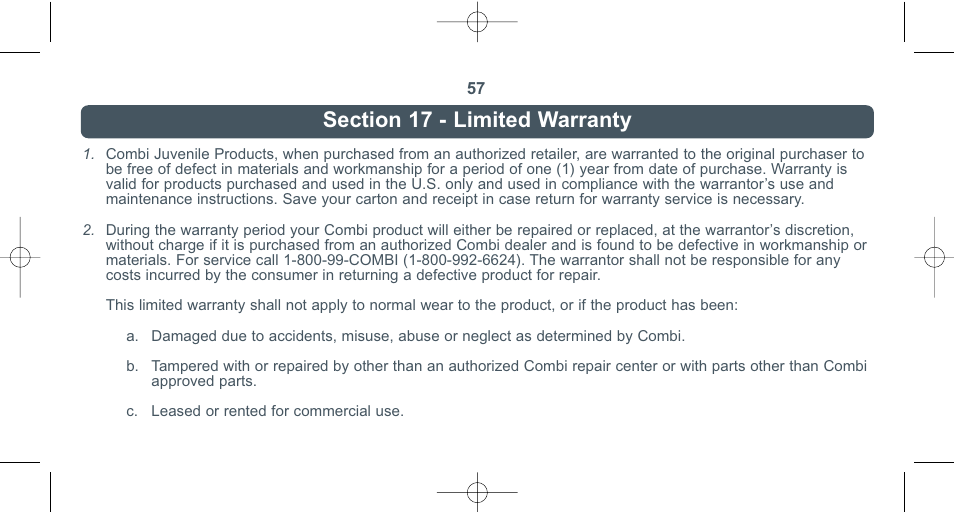 Combi 8040 User Manual | Page 58 / 60