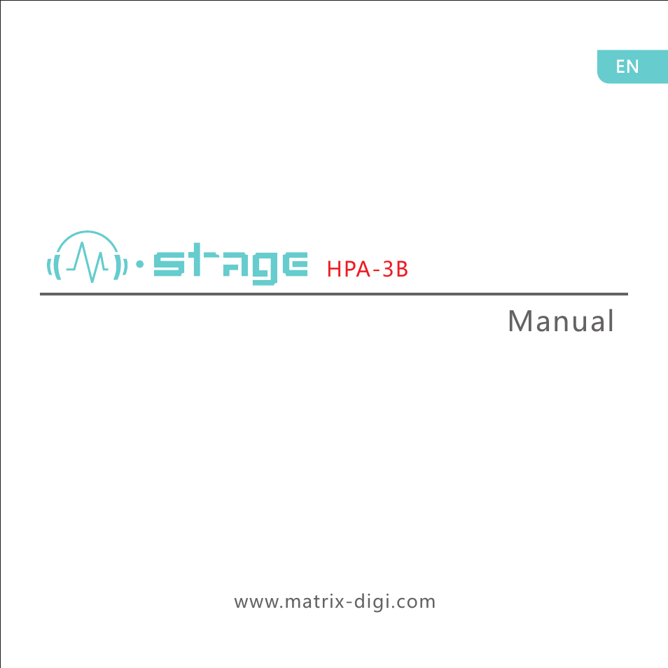 Matrix Audio HPA-3B User Manual | 11 pages
