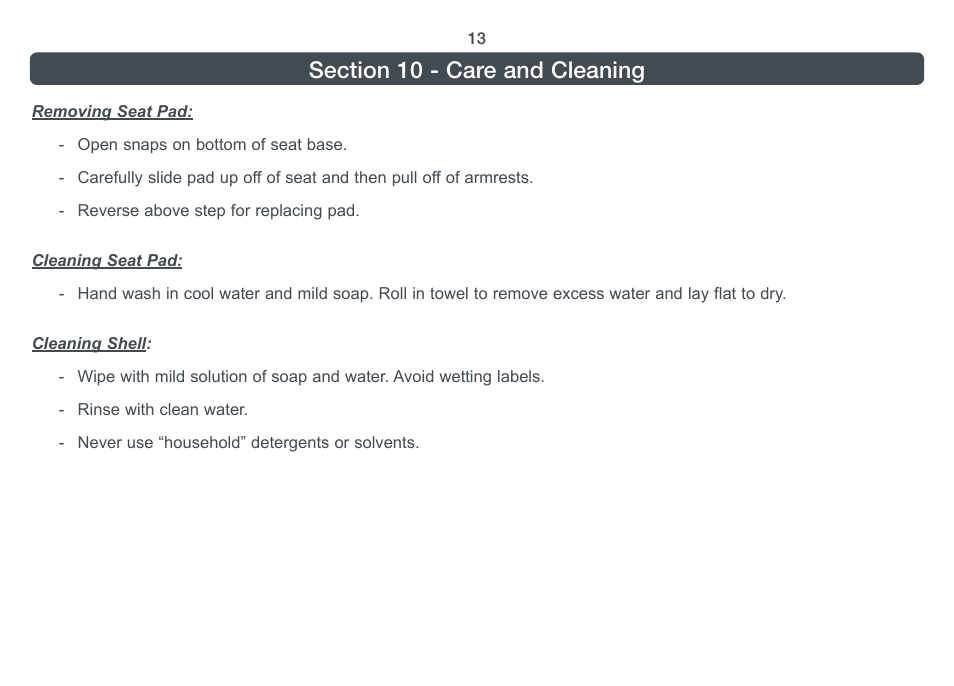Combi 8820 User Manual | Page 14 / 17