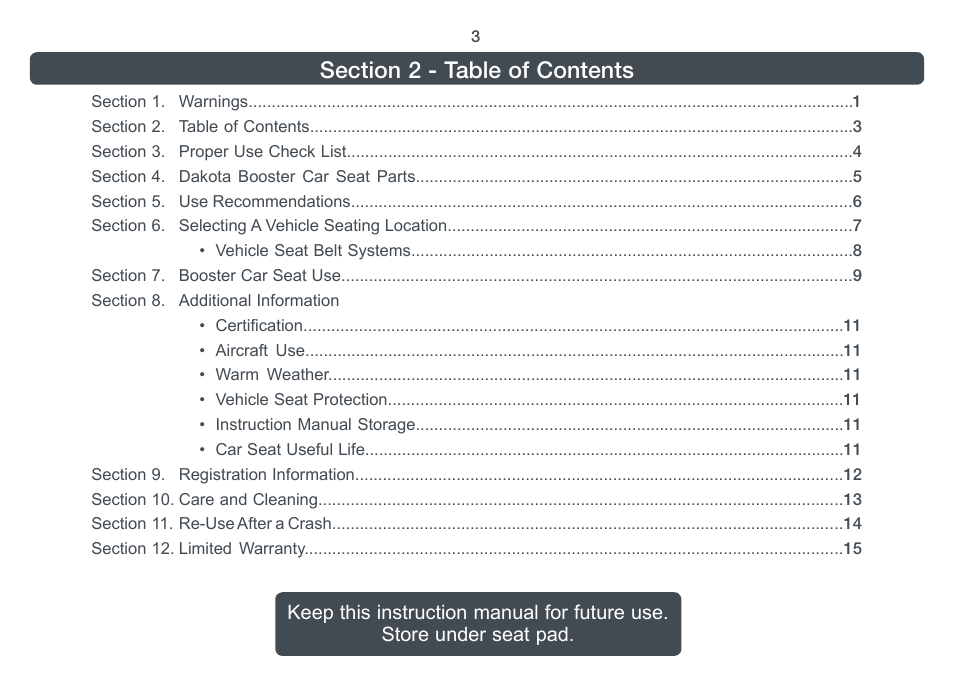 Combi 8820 User Manual | Page 4 / 17