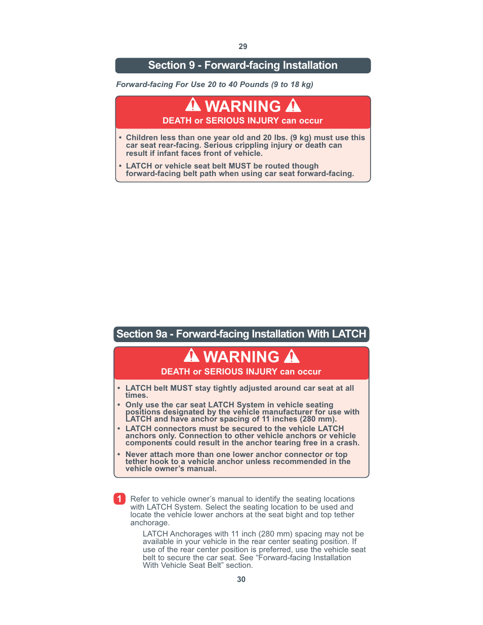 Warning | Combi 8100 User Manual | Page 16 / 33