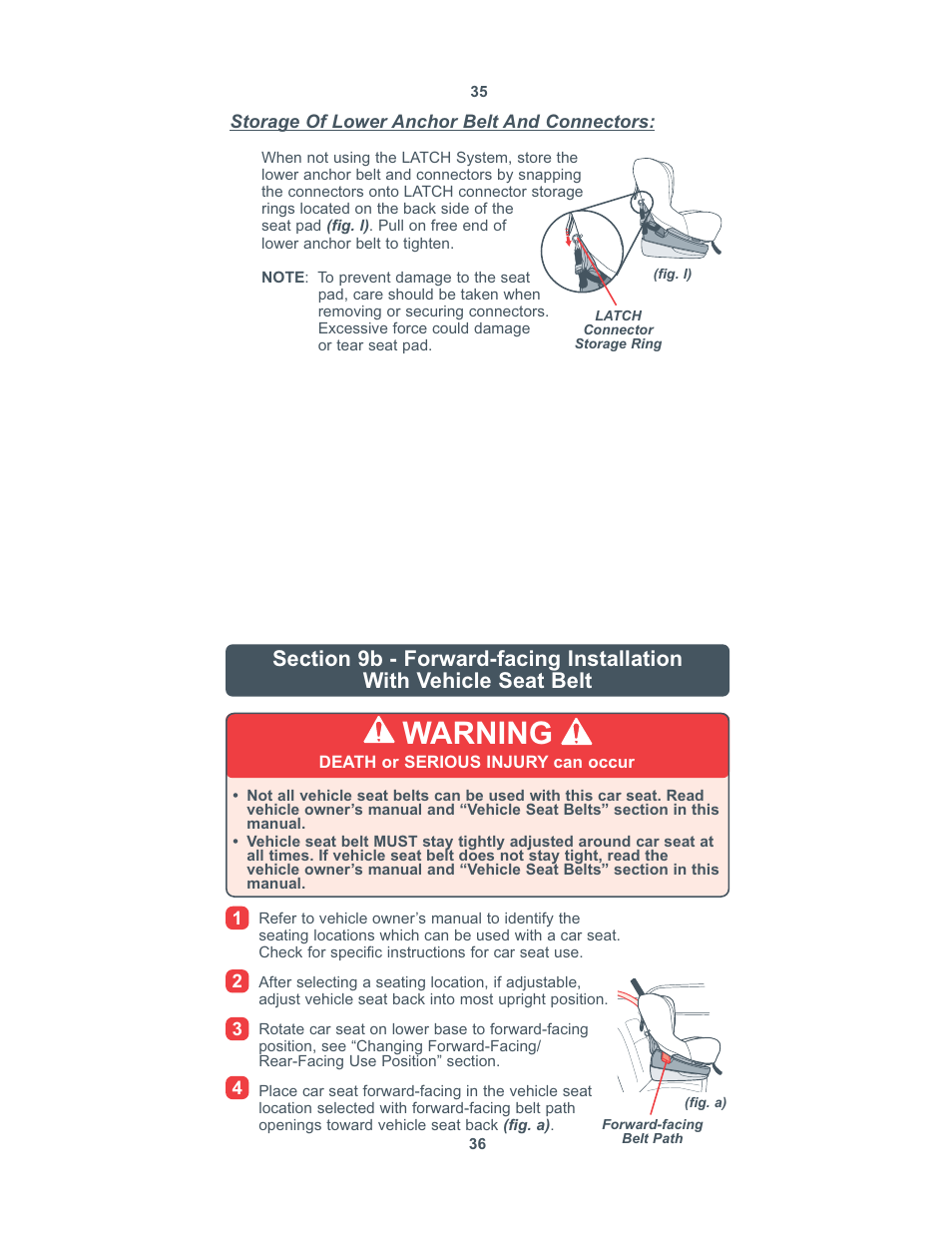 Warning | Combi 8100 User Manual | Page 19 / 33