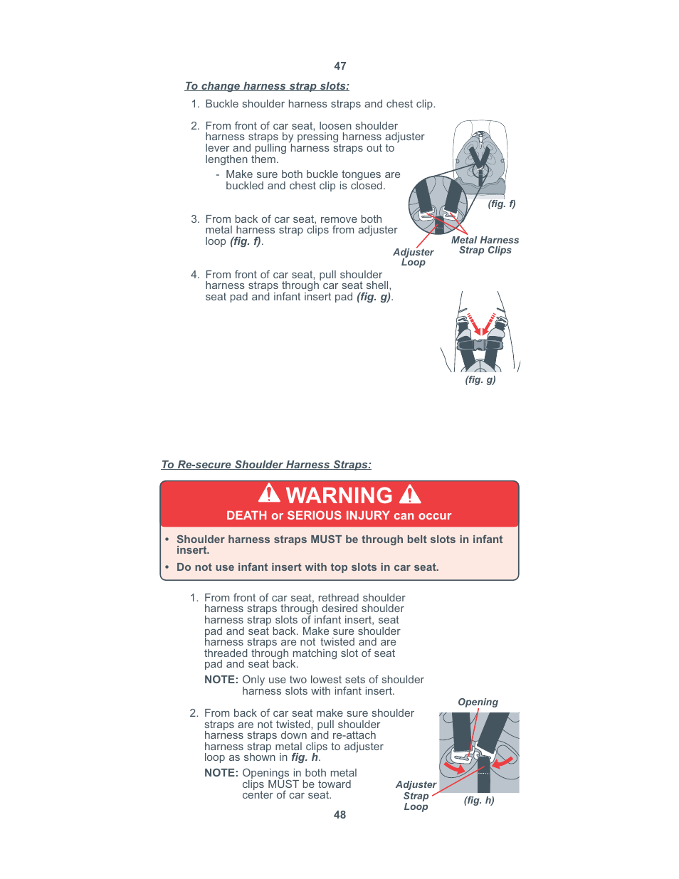Warning | Combi 8100 User Manual | Page 25 / 33