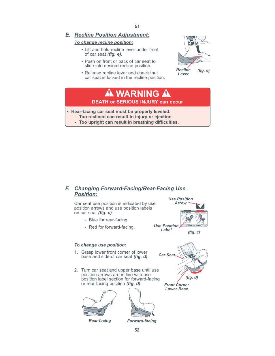 Warning | Combi 8100 User Manual | Page 27 / 33