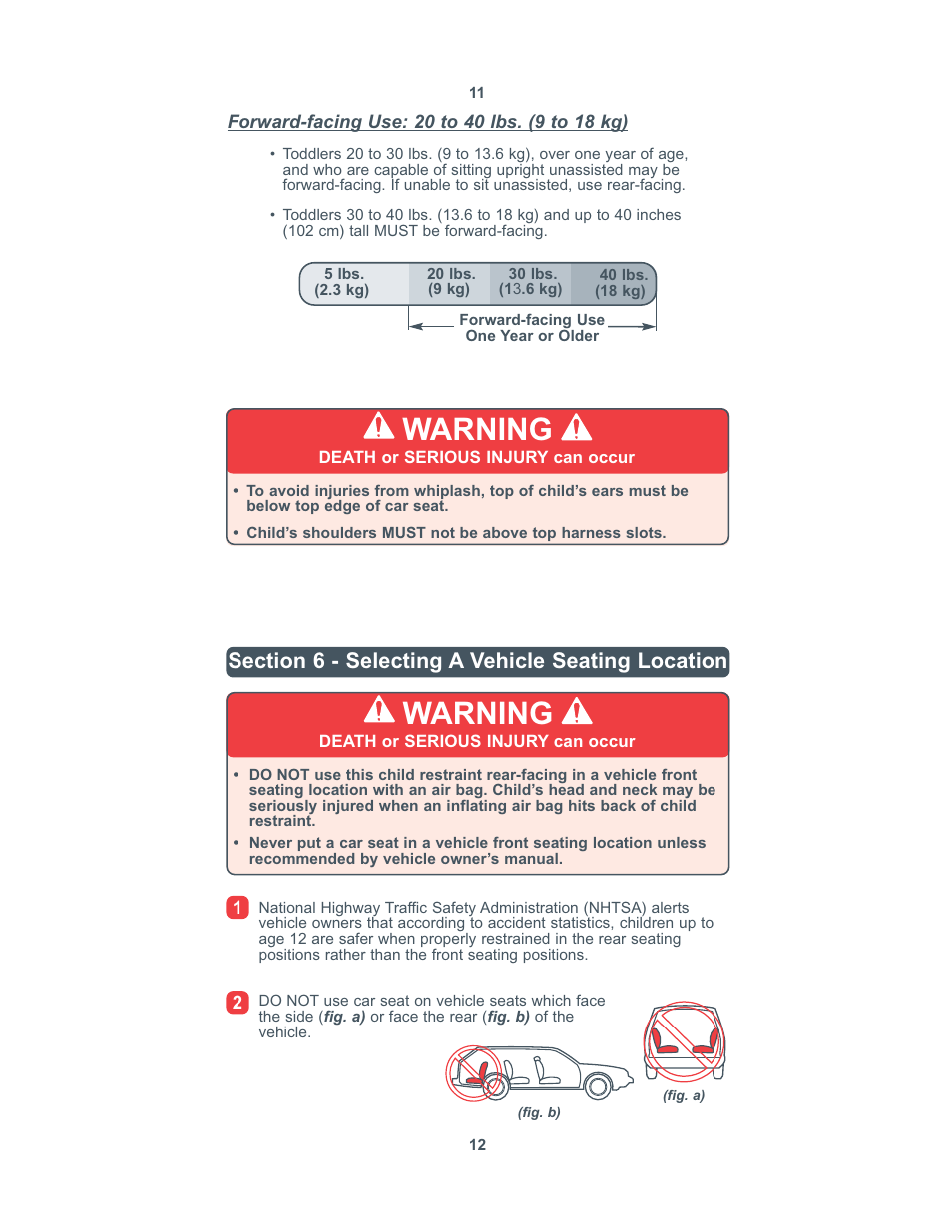 Warning | Combi 8100 User Manual | Page 7 / 33