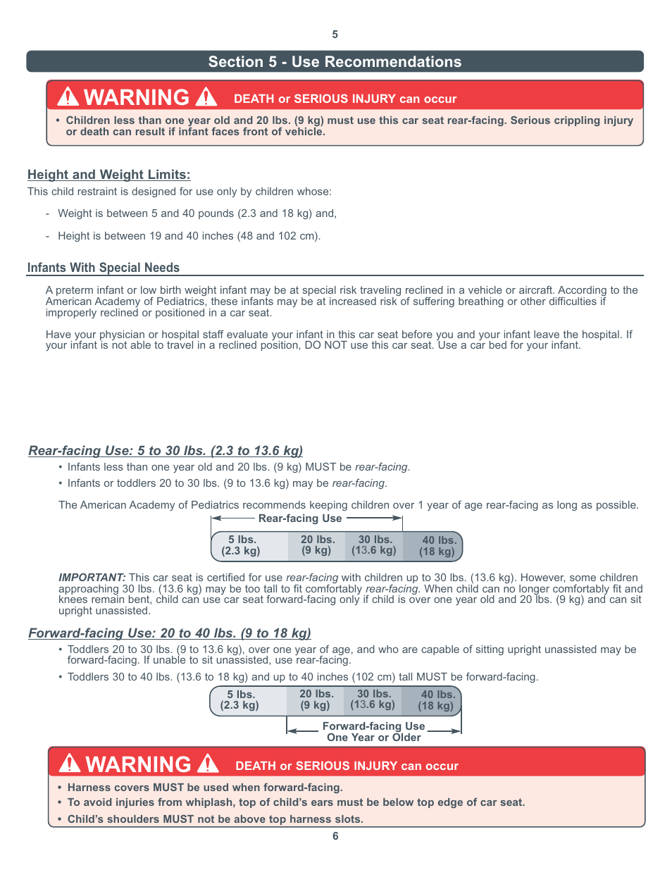 Warning | Combi Victoria 8850 User Manual | Page 4 / 20