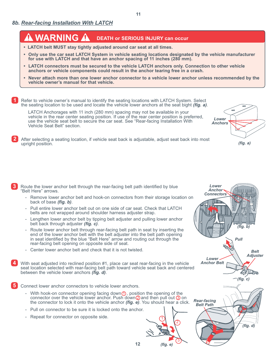 Warning | Combi Victoria 8850 User Manual | Page 7 / 20