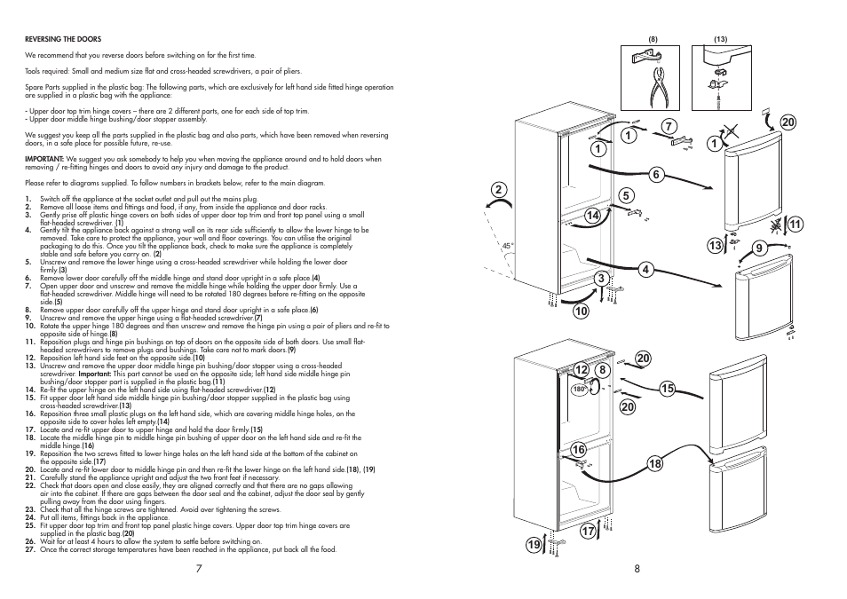 Combi BEKO FRIDGE / FREEZER CDA 538 User Manual | Page 5 / 11