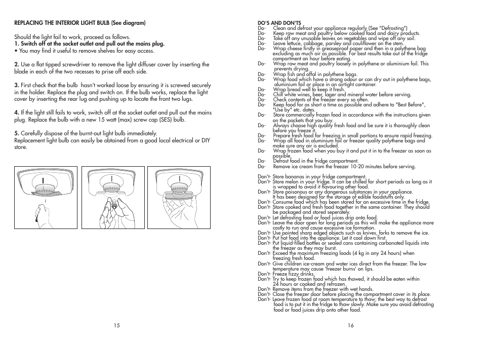 Combi BEKO FRIDGE / FREEZER CDA 538 User Manual | Page 9 / 11