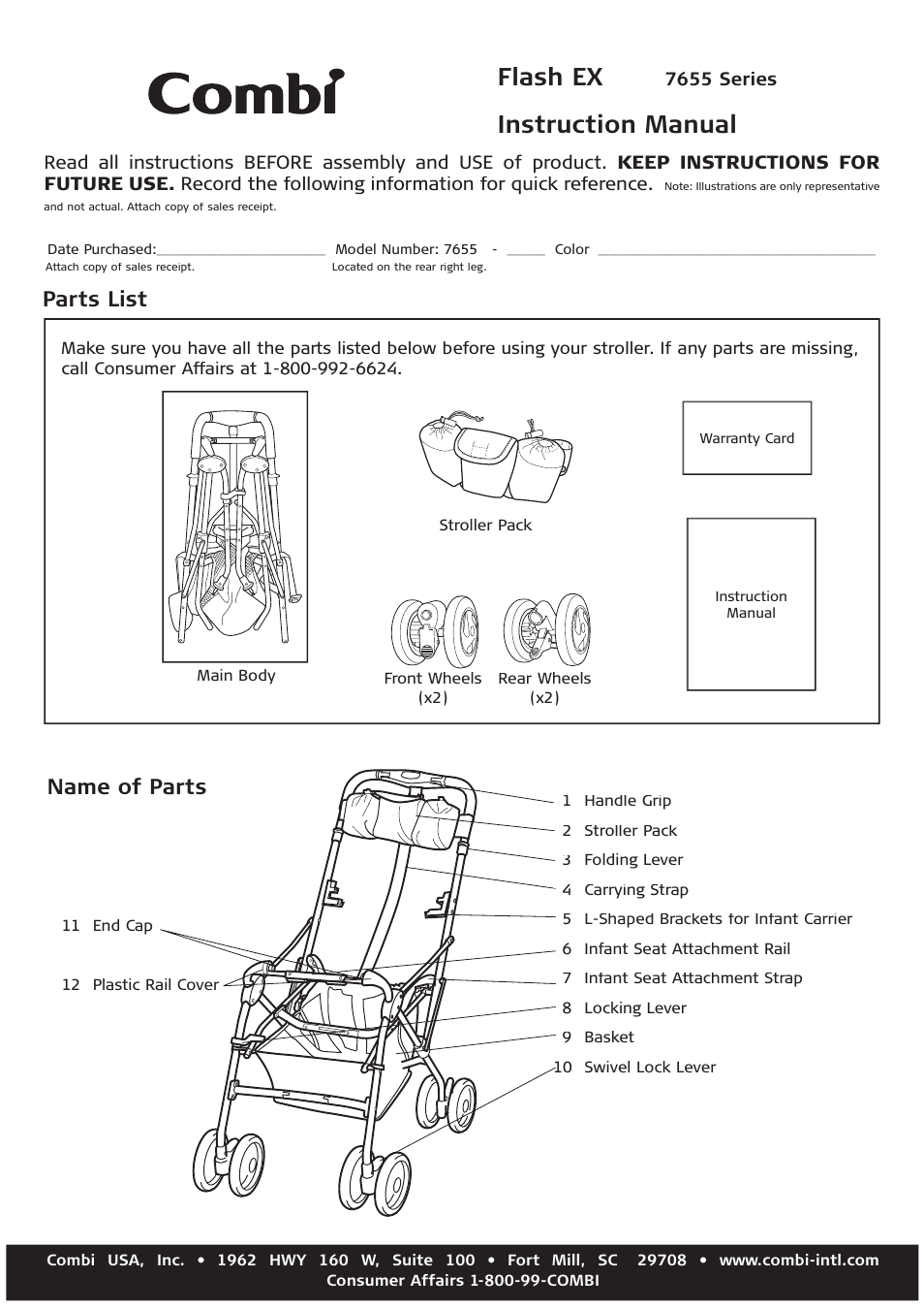 Combi Flash EX 655 User Manual | 12 pages