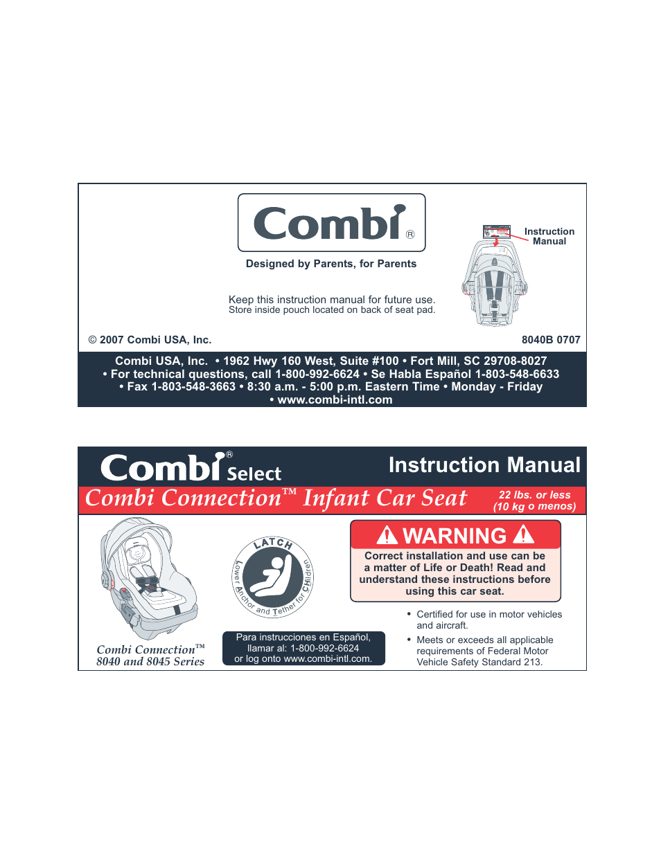 Combi 8045 User Manual | 30 pages
