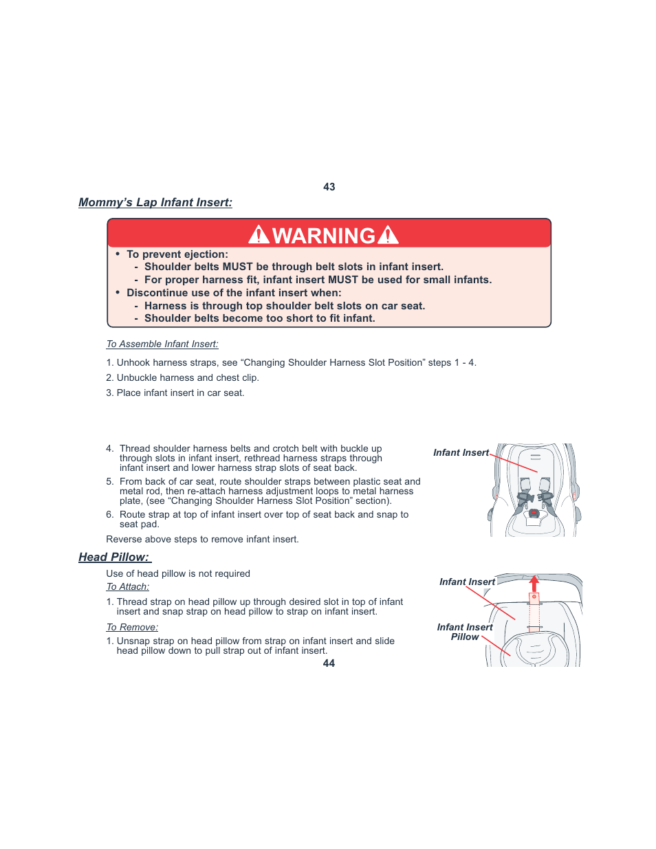 Warning | Combi 8045 User Manual | Page 23 / 30