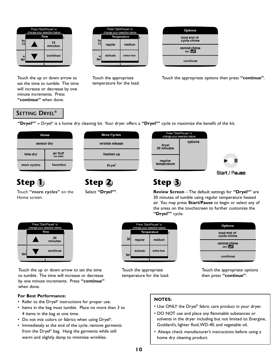 Step 1, Step 2, Step 3 | Maytag MDG9800AWQ User Manual | Page 11 / 72