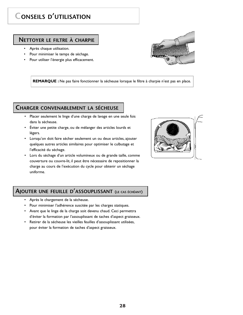 Onseils d, Utilisation | Maytag MDG9800AWQ User Manual | Page 29 / 72