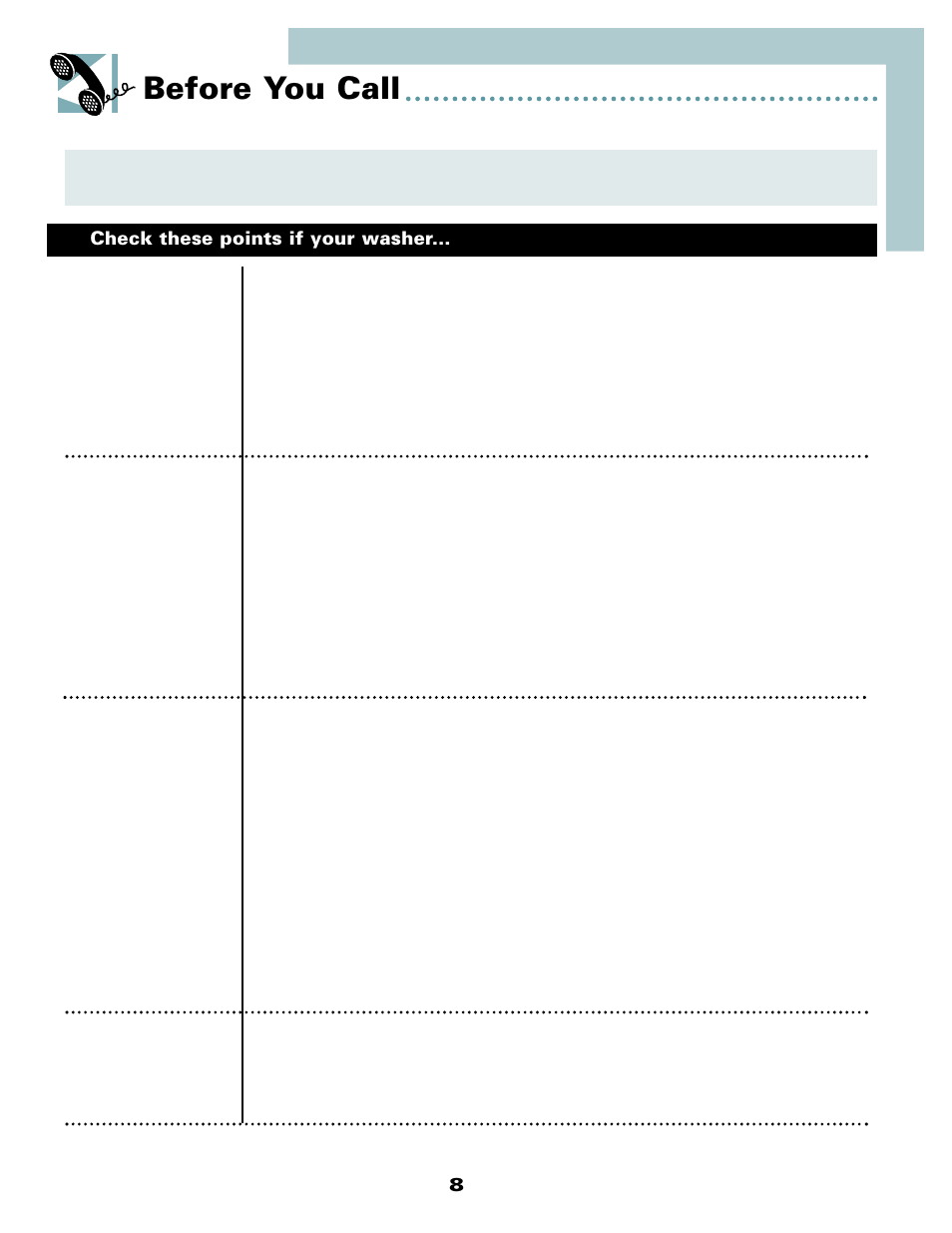Before you call | Maytag LAT9356ABE User Manual | Page 9 / 13