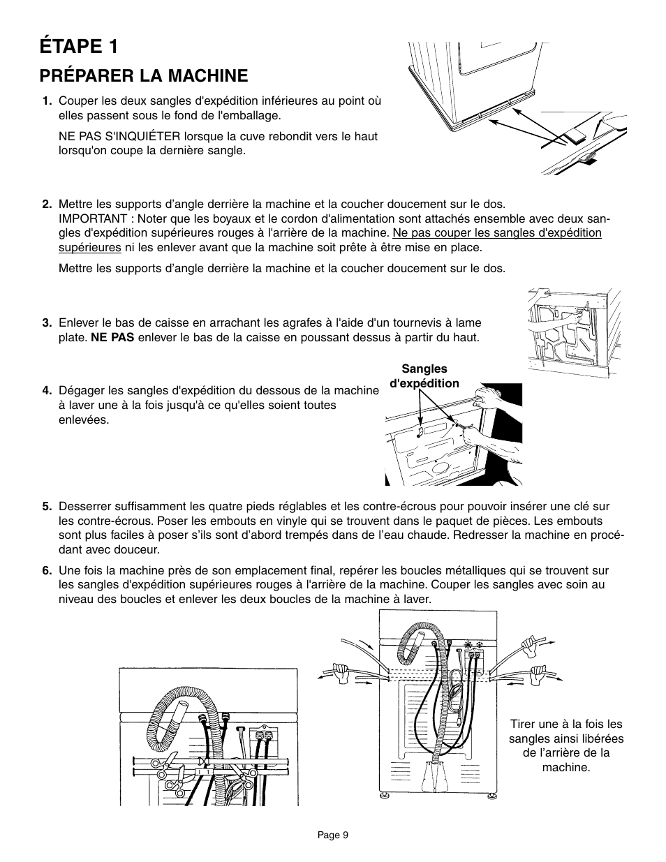 Étape 1, Préparer la machine | Maytag MAH6800AWW User Manual | Page 10 / 23