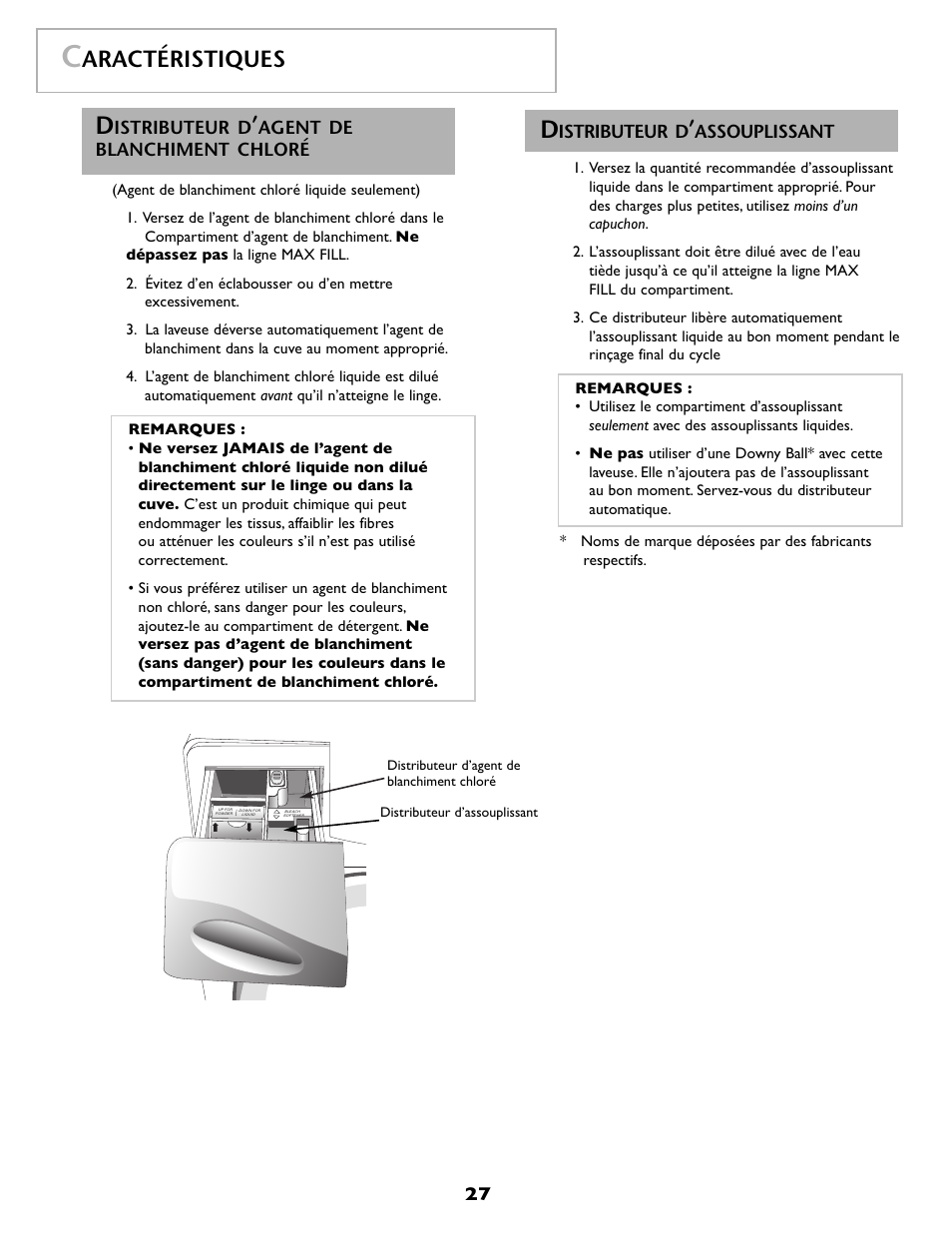 Aractéristiques | Maytag MAH8700AWM User Manual | Page 28 / 52