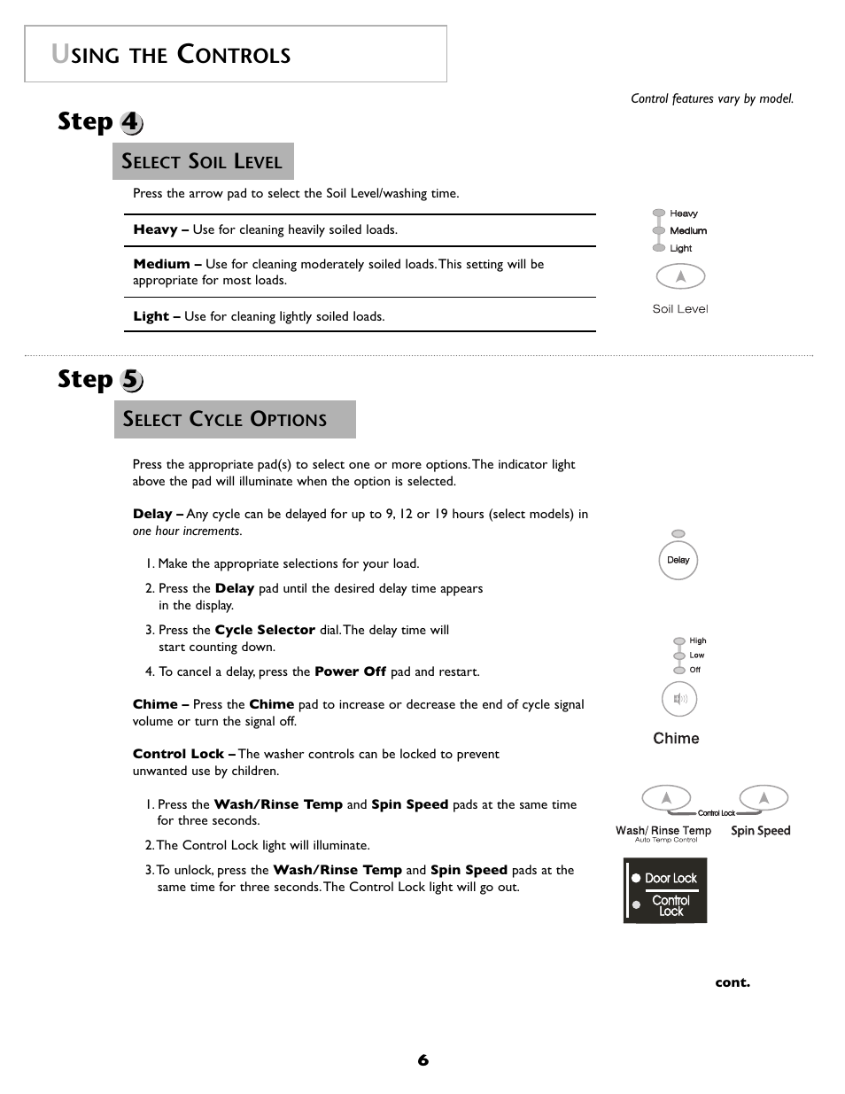 Step 5, Step 4, Sing the | Ontrols | Maytag MAH8700AWM User Manual | Page 7 / 52