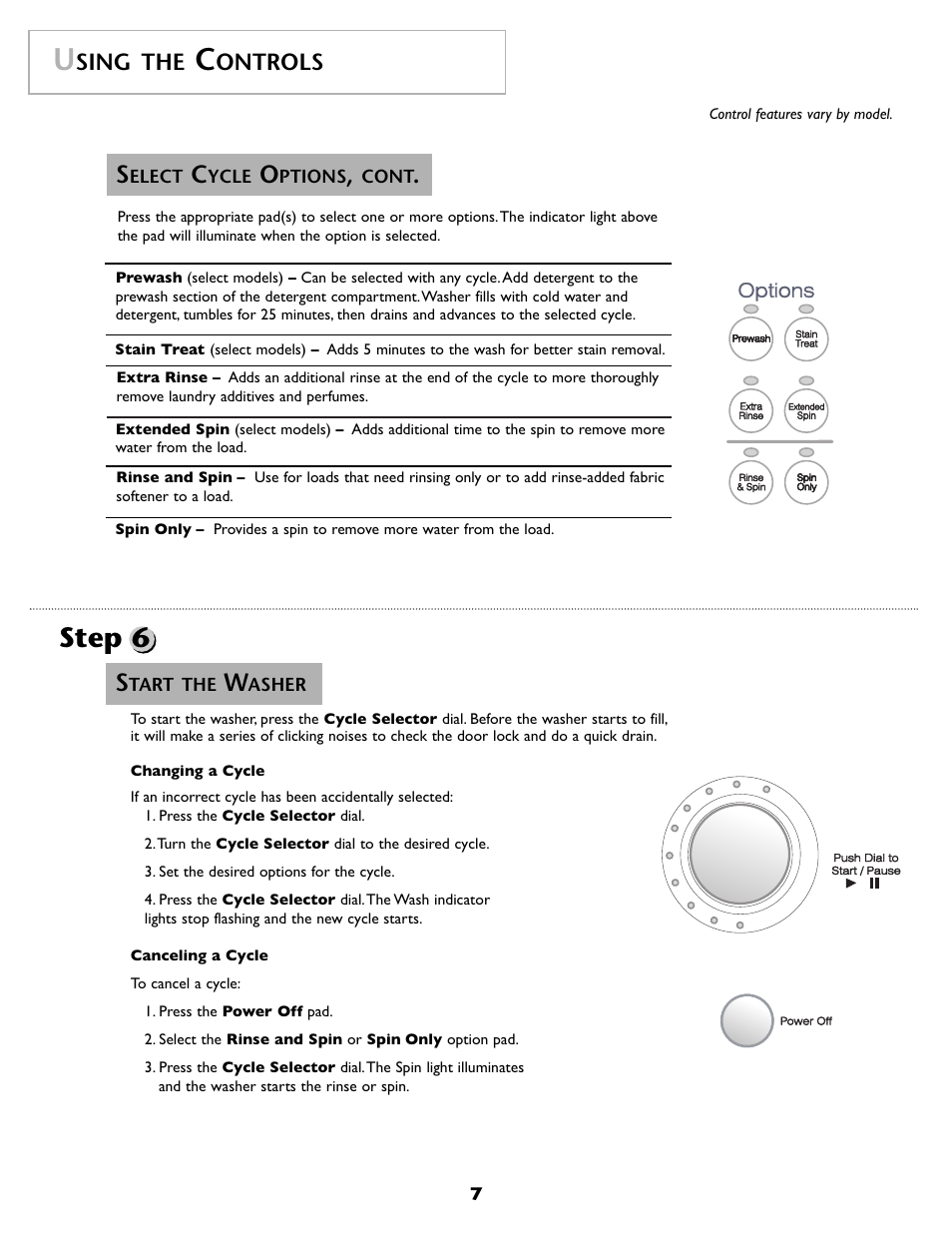 Step 6, Sing the, Ontrols | Maytag MAH8700AWM User Manual | Page 8 / 52