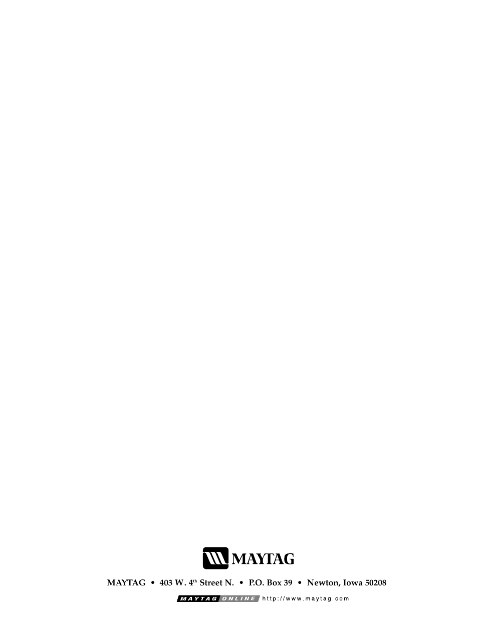 Maytag • 403 w. 4 | Maytag LAT3500AAE User Manual | Page 10 / 28