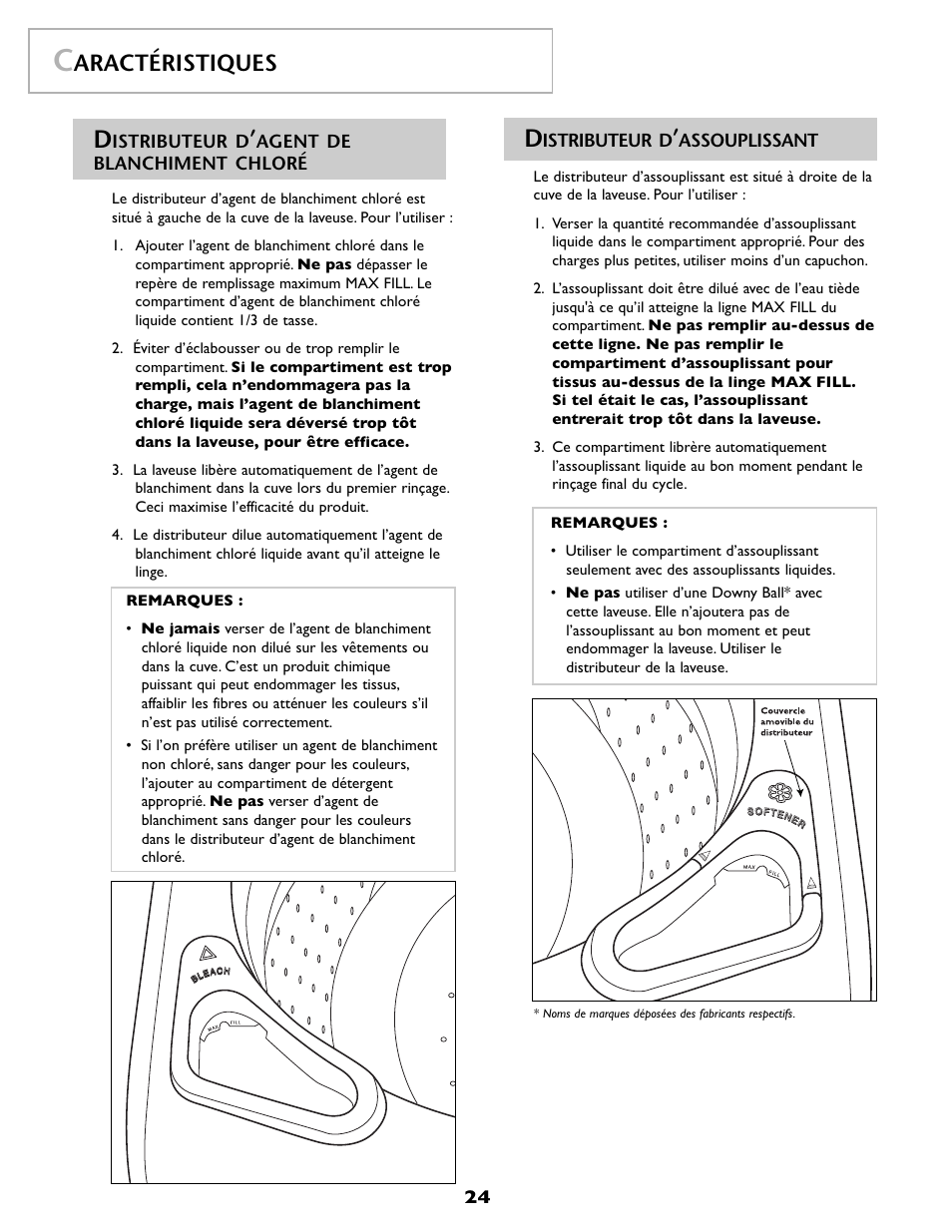 Aractéristiques | Maytag FAV6800AWQ User Manual | Page 25 / 48