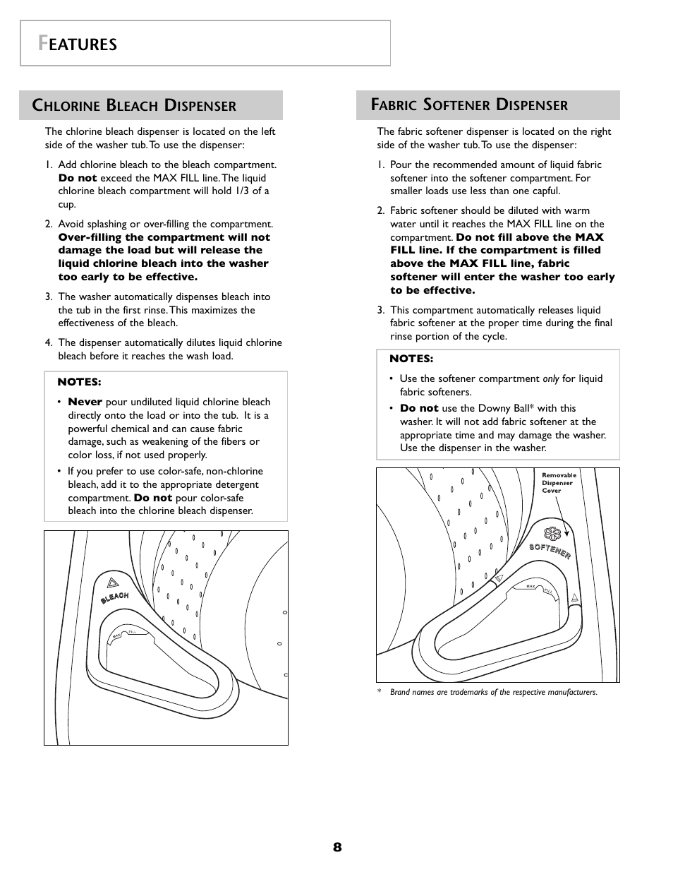 Eatures | Maytag FAV6800AWQ User Manual | Page 9 / 48