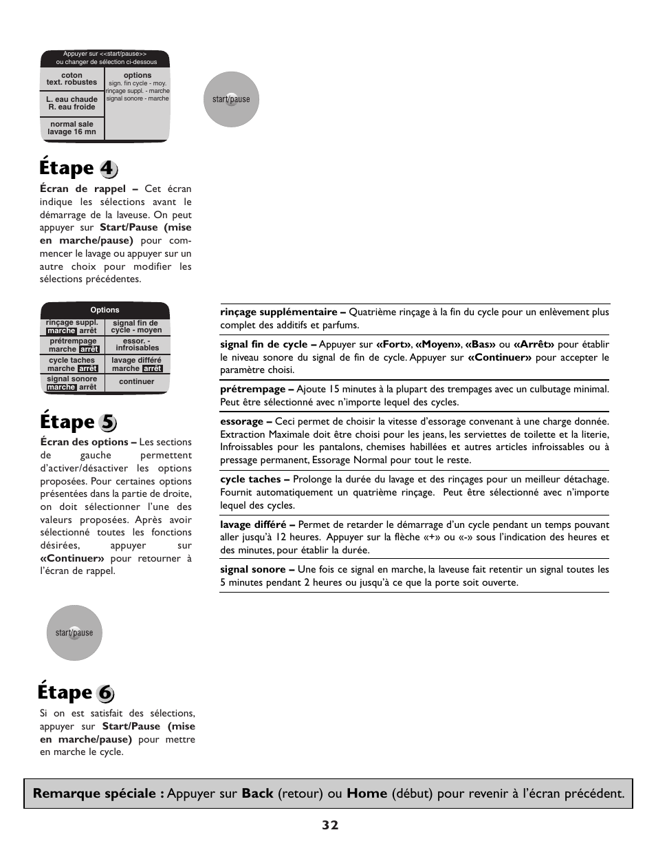 Étape 4 étape 5 étape 6 | Maytag MAH7500AWQ User Manual | Page 33 / 80