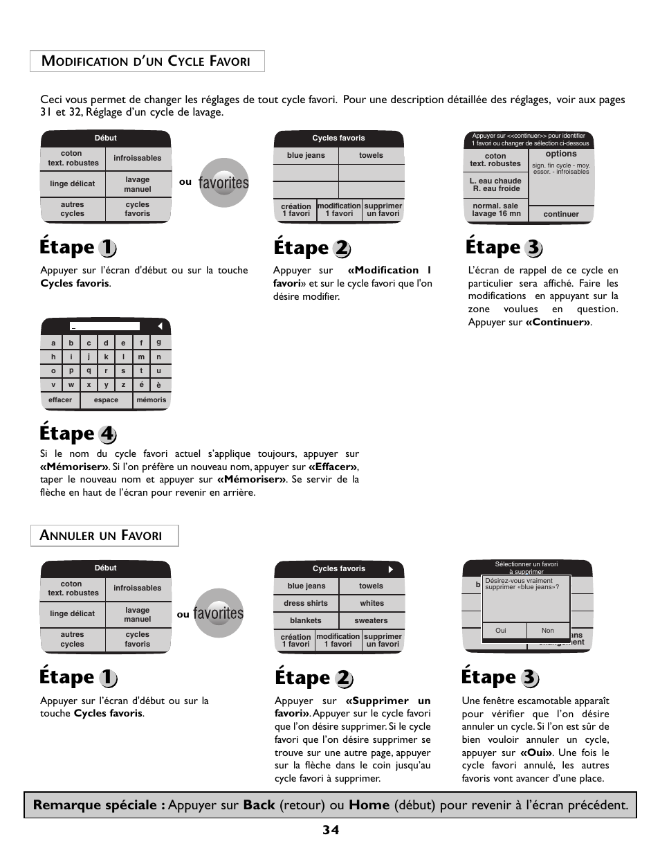 Étape 1 étape 2 étape 3 étape 4, Étape 1 étape 2, Étape 3 | Maytag MAH7500AWQ User Manual | Page 35 / 80