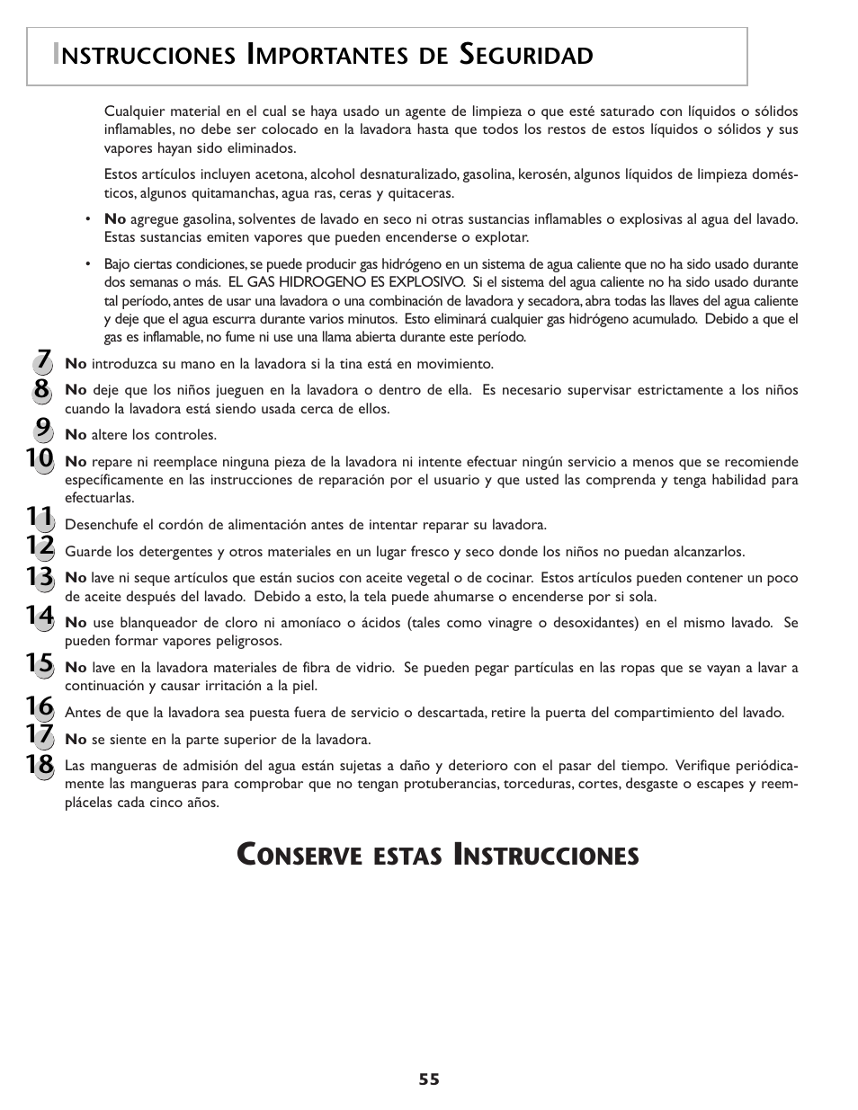 Onserve estas, Nstrucciones | Maytag MAH7500AWQ User Manual | Page 56 / 80