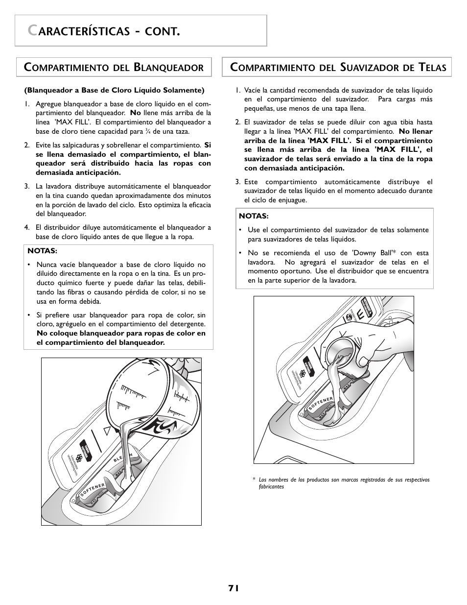 Aracterísticas, Cont | Maytag MAH7500AWQ User Manual | Page 72 / 80